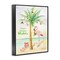 Stupell Industries Tropical Flamingo Christmas Framed Giclee Art